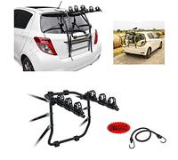 Compatible con Toyota Yaris/Vitz (XP130) desde 2011, portabicicletas trasero para 3 bicicletas, Menabo con 3 posiciones de acero y carga máxima 45 kg