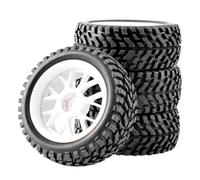 Compatible con Traxxas para HSP para Tamiya para HPI para Kyosho para RedCat 1/10 RC Car Tires Upgrade Parts Neumáticos para Coche RC De 75 Mm Neumáticos Coche RC