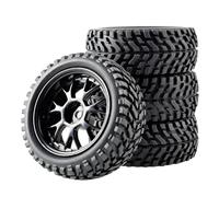 Compatible con Traxxas para HSP para Tamiya para HPI para Kyosho para RedCat 1/10 RC Car Tires Upgrade Parts Neumáticos para Coche RC De 75 Mm Neumáticos Coche RC