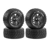 Compatible con Traxxas para Slash 2WD/4WD para Losi para Tenacity para Redcat 1/10 RC Short Course Truck. Juego De Neumáticos De Goma con Hexágono De 12 Mm. Neumáticos Coche RC