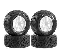 Compatible con Traxxas para Slash 2WD/4WD para Losi para Tenacity para Redcat 1/10 RC Short Course Truck. Juego De Neumáticos De Goma con Hexágono De 12 Mm. Neumáticos Coche RC