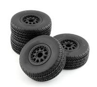 Compatible con Traxxas para Slash para Arrma para HPI Neumáticos para Camión De Pista Corta para Coche RC 1/10 4 Piezas Neumáticos De 112 Mm Rueda con Hexágono De 12 Mm Neumático Coche RC