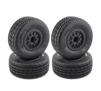 Compatible con Traxxas para Slash para Arrma para SENTON para HPI 4 Piezas 112 Mm 1/10 RC Car Short Course Truck Tire Tires Wheel with 12mm Hex Neumáticos Coche RC