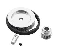 Compatible Con Traxxas Para TRX4 Para TRX6 1/10 RC Actualización Del Vehículo Sobre Orugas Piezas Sistema De Engranajes De Transmisión Con Transmisión Por Correa 12T 30T Accesorios coches RC(Silver)