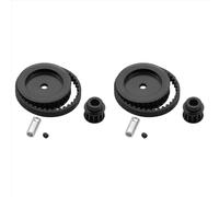 Compatible con Traxxas para TRX4 para TRX6 1/10 RC Crawler Car Upgrade Parts DIY 2X Sistema De Transmisión por Correa De Engranajes 12T 30T Piezas Coche RC
