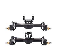 Compatible con TRX4M 1/18 RC Crawler Car Upgrade Parts CNC Matel Portal Ejes con Montaje De Servo Y Enlaces Ejes Delanteros RC