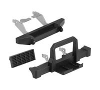 Compatible con TRX4M TRX-4M 1/18 RC Crawler Car Upgrade Parts Accesorios Parachoques Delantero Y Trasero De Metal con Parrilla Delantera Parachoques RC