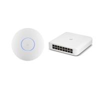 Compatible con Ubiquiti - U6+ WiFi 6 Puntos de Acceso y conmutador PoE de 16 Puertos por VisionCore