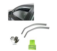 Compatible con Volkswagen Golf V 3P 03 in POI 07 12.444 DEFLECTORES DE Aire ANTIVIENTO para Cristal DE Coche (2 PCS) PAR DE PROTECCIÓN Delanteros para Lluvia Y Viento Farad