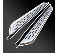 Compatible con Volkswagen VW Tayron 2025 - Kit completo de estribo fijo de aluminio para barra Nerf (marco plateado con partículas antideslizantes) (CKLY)