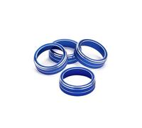 Compatible Con Volvo Para S60, V60, XC60, S60 V40. Botón Giratorio Aire Acondicionado De Coche. Cubierta Del Interruptor De Control De Temperatura. Botón coche Pegatinas(Azul)