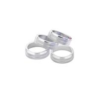 Compatible Con Volvo Para S60, V60, XC60, S60 V40. Botón Giratorio Para Aire Acondicionado De Coche. Cubierta Del Interruptor De Control De Temperatura. Pegatinas Botón(Silver)