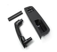 Compatible Con VW Para Bora 2008 2009 2010 2011 2012 Manija Interior Puerta Coche Manija Agarre Panel Cubierta Interruptor Ventana manija interior puerta(Carbon Fiber,4 pcs)