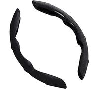 Compatible con VW para Golf para Polo 5 6 7 8 Protector segmentado Antideslizante para Volante Coche de Fibra Carbono/Cubiertas Ante para Funda para Volante