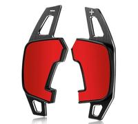 Compatible Con VW Para Passat Para T-ROC 1 Par De Pegatinas De Extensión Para Palanca De Cambios De Volante Accesorios Interiores(For Type C red)