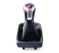 Compatible Con VW Para Polo 9N 9N2 2002-2009 Con Palanca De Cambios De PU, Funda Protectora Para Palanca De Cambios. Autopartes Marchas Pomo(5 velocidad)