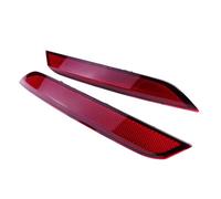 Compatible Con VW Para Polo Hatchback 2014 2015 2016 2017 2X Conjunto Cubierta Tira Reflectora Parachoques Trasero Coche 6C0945105B 6C0945106B Reflectante Parachoques