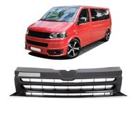 Compatible con VW T5 GP Facelift 2009-2015 Rejilla Delantera Brillante Negro