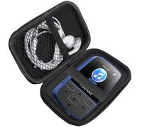 Compatible con WOLFANG WMP01 Player Case 5,9 Centímetros,Soporte con mosquetón de Metal,para Organizar Grabadora de Voz, para Bluetooth MP3 / MP4 Player/Auriculares/iPod Touch (Negro)