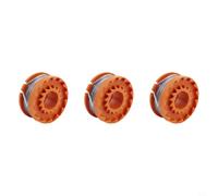 Compatible con Worx Wg150 Wg151 para Allister Mgtp 18 Li S1825ct S3630ct Bobina de recortadora de césped y cable de línea de 1,6 mm, 10 pies, nailon de larga duración de 40,5 x 17,8 mm (3 piezas)