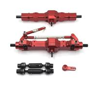 Compatible con WPL 1/10 C74 C14 C24 C34 C54 B14 B24 1/16 RC Car Upgrade Parts Juego De Brazo Servo De Eje De Transmisión Delantero Y Trasero De Metal Ejes Delantero Trasero RC