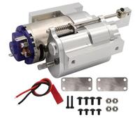 Compatible con WPL B1 B14 B24 C14 C24 para MN D90 D91 MN96 1/12 RC Piezas De Coche Transmisión De Caja De Cambios De 2 Velocidades De Metal De Tres Generaciones RC Coche Piezas