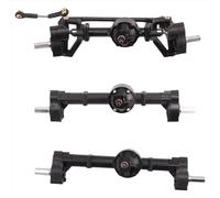 Compatible con WPL B16 B36 6X6 6WD 1/16 RC Car Upgrade Parts Modification Accessories 3Pcs Juego De Eje Portal Delantero, Medio Y Trasero Piezas