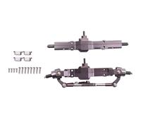 Compatible con WPL C14 C24 C34 C44 B14 B24 1/16 RC Camión Coche Piezas De Actualización Accesorios De Modificación Caja De Engranajes Puente Delantero Trasero De Metal Ejes Delantero Trasero RC