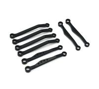 Compatible Con WPL C64 C64-1 1/16 RC, Piezas De Modificación Actualización Coche, Accesorios Metal Para Varilla De Enlace Del Chasis, Conjunto De Varillas De Tracción Accesorios coches RC(Black)