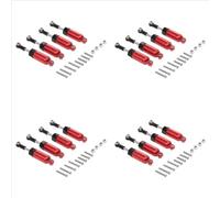 Compatible con WPL para Henglong C-14 C-24 1/16 Control Remoto Crawler Camión Coche Piezas De Actualización 16 Piezas Amortiguador De Metal Piezas Coche RC
