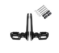 Compatible con X-ADV 750 2021-2025 reposapiés motocicleta Pedal trasero plegables soporte pasajero(Glossy Black)