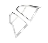 Compatible Con X3 X4 G01 G02 2018 2019 2020 2021 2022 Embellecedor De Salida Aire Acondicionado Delantero Para Coche Pegatina Decorativa Interior del Coche(Silver)
