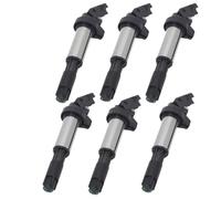 Compatible con X3 X5 Z4 para 320i 325Ci 325i 525i 530i 545i 645Ci 745Li 760Li Paquete de bobinas de Encendido para autom贸vil 12131712219 Paquetes de bobinas (6 Piezas)