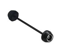 Compatible con Xadv750 X-ADV750 2017-2024, rueda delantera y trasera, horquilla, tapa deslizante, protector contra caídas (negro trasero)