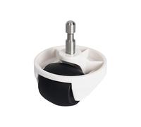 Compatible con Xiaomi, 1S 1C, S5 S50 S6 S60 S5Max S6Maxv. | Rueda delantera de ruedas, piezas de rueda antivibración estables al vacío robótica(1psc white)