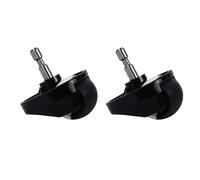 Compatible con Xiaomi, 1S 1C, S5 S50 S6 S60 S5Max S6Maxv. | Rueda delantera de ruedas, piezas de rueda antivibración estables al vacío robótica(2pcs black)