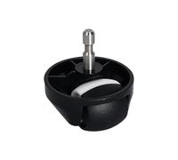 Compatible con Xiaomi, 1S 1C, S5 S50 S6 S60 S5Max S6Maxv. | Rueda delantera de ruedas, piezas de rueda antivibración estables al vacío robótica(1pcs black)