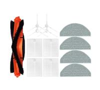 Compatible con Xiaomi E12 E10 B112, electrodomésticos, robot aspirador, cepillo principal, cepillo lateral, mopa, filtro HEPA, repuestos.(Dark Grey)