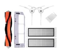 Compatible con Xiaomi Mi Robot 1 1S Compatible con Roborock E3 S4 S4 Max S5 Reemplazo del cepillo lateral principal de la aspiradora(Set W-7PCS)