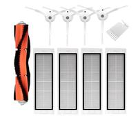 Compatible con Xiaomi Mi Robot 1 1S Compatible con Roborock E3 S4 S4 Max S5 Reemplazo del cepillo lateral principal de la aspiradora(Set W-10PCS)