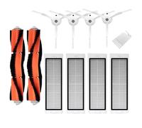Compatible con Xiaomi Mi Robot 1 1S Compatible con Roborock E3 S4 S4 Max S5 Reemplazo del cepillo lateral principal de la aspiradora(Set W-11PCS)
