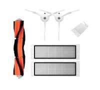 Compatible con Xiaomi Mi Robot 1 1S Compatible con Roborock E3 S4 S4 Max S5 Reemplazo del cepillo lateral principal de la aspiradora(Set W-6PCS)