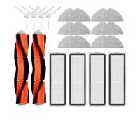 Compatible con Xiaomi Mijia 1C 1T Mi Robot Aspirador Accesorios Dreame F9 Filtro HEPA Cepillo Lateral Principal Paño de Mopa Repuestos(Dark Grey)