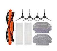 Compatible con Xiaomi Mijia Robot Vacuum Mop 2S 3C Mi Robot Vacuum Mop P Accesorios Paños de fregona Cepillo Lateral principal XMSTJQR2S STYJ02YM(Beige)