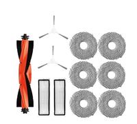 Compatible con Xiaomi Robot Aspirador S20+ / S10 Plus / S10+ / B108GL / B105 / B108CN B113CN Piezas Accesorios Filtro Cepillo Lateral Principal Mopa(11pcs)