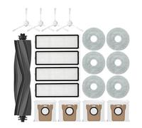 Compatible Con Xiaomi, Robot Aspirador X10+ X10 Plus X20+ B101GL Bolsa For Polvo Paño De Mopa Accesorios Cepillo Lateral Principal Filtro Piezas De Repuesto(Gray-19pcs)