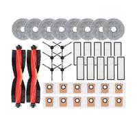 Compatible con Xiaomi Robot Vacuum X20 Max / D109GL Piezas de aspiradora Rodillo principal Cepillo lateral Filtro HEPA Paño de fregona Bolsa for polvo(Blue)