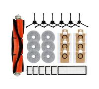 Compatible con Xiaomi S20 / X20 + / X20 Plus/Dreame S20 Pro/W20 Pro Ultra Cepillo lateral principal Filtro HEPA Paño de fregona Bolsa de polvo de repuesto(Brown)