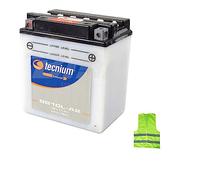 Compatible con Yamaha 250 XV Virago 1992 Batería YB10L-A2 (BB10L-A2) Baterías TECNIUM 11 amperios 12 voltios Suministro completo Moto Scooter 135 x 90 x 145 mm