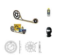 Compatible con Yamaha FZ6 Fazer, Abs, S2 (RJ07/RJ14) 600 2007-07 Kit TRANSMISION para Moto Cadena Did 530VX3 LUN 118 ESLABONES, PIÑON DE Acero P530-Z46, PIÑON P530-Z16 ESPECIFICO para Motos
